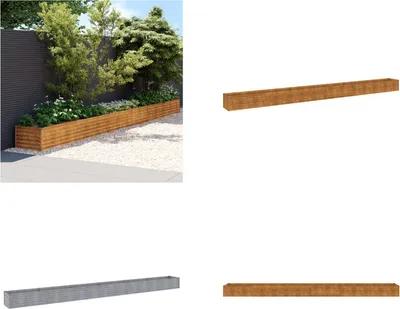 Produktbild von vidaXL Hochbeet 580x50x36 cm Cortenstahl - Hochbeet - Hochbeete - Pflanzgefäß - Blumengefäß