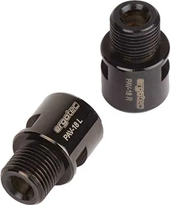 Produktbild von ErgoTec Paar Pedalachsverlaengerg Ergotec Niro 9/16 Schw.