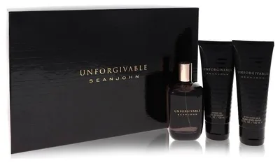Productafbeelding van Sean John Unforgivable Geschenkset: 125 ml Eau de Toilette + 100 ml Aftershave balsem + 100 ml douchegel