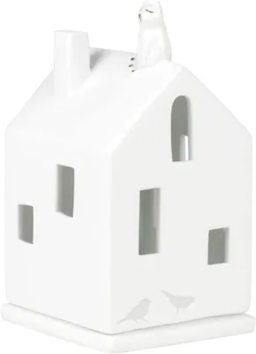 Productafbeelding van Wandbord Porselein Kat - Decoratief Sierbord - Wanddecoratie - Kattenmotief