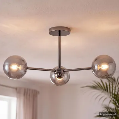 Produktbild von home24 Deckenleuchte - Metall - 3-flammig