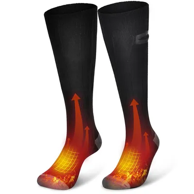 Produktbild von USB Heizsocken, Elektrisch beheizbare Socken,waschbar, Thermosocken, für Outdoor-Aktivitäten wie Arbeit, Angeln, Wandern und Camping, 50 °C / 122 °F
