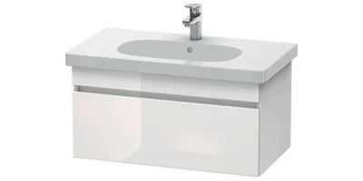 Produktbild von Waschtischunterbau DURASTYLE 453x800x398mm eiche schwarz / weiß matt eiche schwarz / weiß matt
