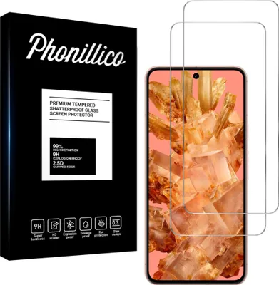 Immagine prodotto di Vetro temperato per Google Pixel 8 [2 pezzi] Pellicola protettiva antigraffio resistente Phonillico®