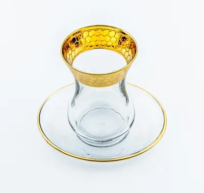 Image de Verres à café ou à thé avec ces soucoupes Issa 10 cl x 6 - Coffret