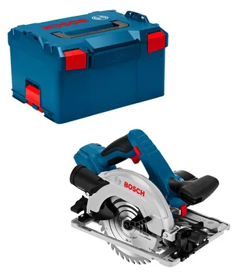 Imagen del producto de Sierra circular inalámbrica Bosch GKS 18 V-57 G, versión solo, con maletín L-BOXX 06016A2101