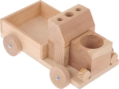 Produktbild von matches21 Notiz-Express 20x12x12 cm Holz Bausatz f. Kinder Werkset Bastelset ab 8 Jahren