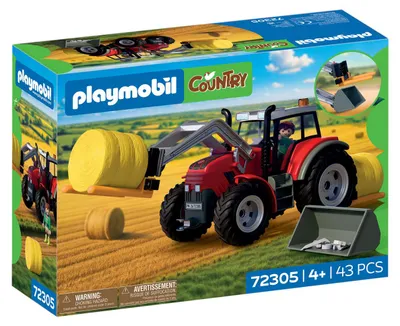 Obrázok produktu pre PLAYMOBIL Veľký traktor s balíkmi sena