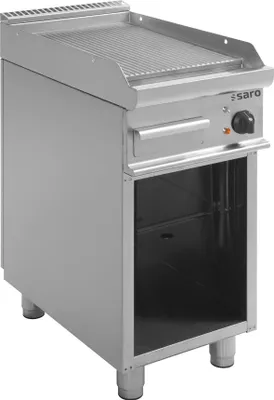 Produktbild von Saro E7/KTE1BAR, Edelstahl, Freistehend, Edelstahl, 1 Zone(n), 395 x 530 mm, Drehregler