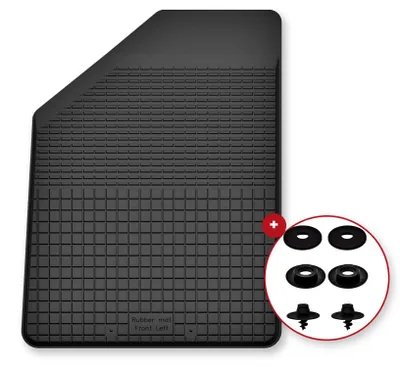 Image de Tapis conducteur en caoutchouc pour Volkswagen Routan 2008-2016 (monospace) – noir, semi-universel, adapté