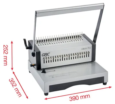 Obrázek produktu pro GBC CB25 Pro, Multifunkční vázací stroj, Manuální, 500 listy, Stříbrná