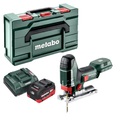 Image de Scie sauteuse sans fil Metabo ST 18 L 90 18 V 90 mm + 1 batterie LiHD 5,5 Ah + chargeur + Metabox