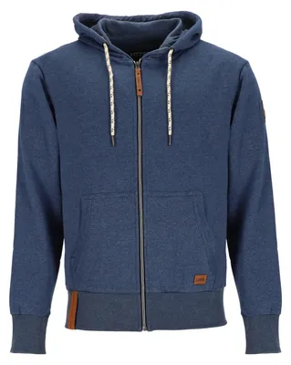 Produktbild von Lizzard Sports Herren Sweatjacke mit Kapuze - Kapuzenjacke mit Reißverschluss in Jeans Größe 4XL