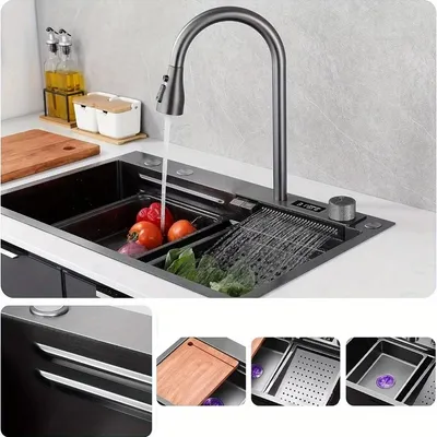 Obrázok produktu pre RVS umývačka – Umývačka – Umývadlo do kuchyne – Vstavaná umývačka – Obdĺžniková umývačka do kuchyne – 80x45 cm