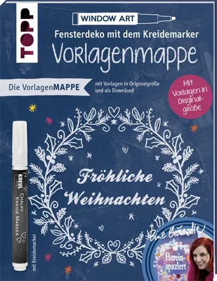 Produktbild von Vorlagenmappe Fensterdeko mit dem Kreidemarker