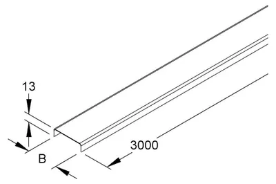 Produktbild von Niedax Kabelrinnendeckel RD 50 3 Stk