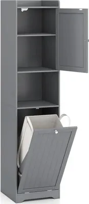 Obrázek produktu pro Koupelnová skříňka JV12827GR, 170 cm, šedá