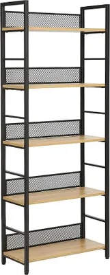 Immagine prodotto di Scansia con scaffali JAMIL 2 - rovere / nero