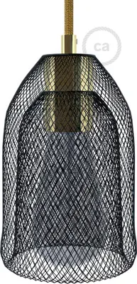 Immagine prodotto di Creative-Cables Gabbia paralume GhostBell in metallo con kit portalampada E27