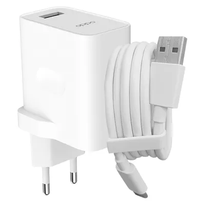 Produktbild von Oppo, USB-Ladegerät (30W) mit USB / USB-C Kabel für Oppo, Weiß