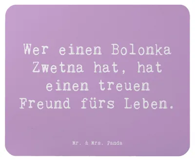 Produktbild von Mr. & Mrs. Panda Mauspad Spruch Bolonka Zwetna - Lavendeltraum - Geschenk, computer mousepad, mausteppich, bedingungslose Liebe, Freundschaft, Mouse Pad, Hunderassen