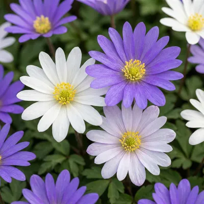 Image de 50x Anemone Blanda mix - Griekse anemoon mix - Diversen - Verwilderingsbol - Bolmaat 4/5