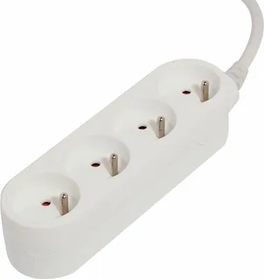 Image de CHACON - Concevez Multi Connecteur 4 x 16A-1, 5 m-blanc - 48840