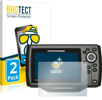 Produktbild von 2x BROTECT Schutzfolie für Humminbird Helix 5 Displayschutz Displayschutzfolie Folie Matt Entspiegelungsfolie