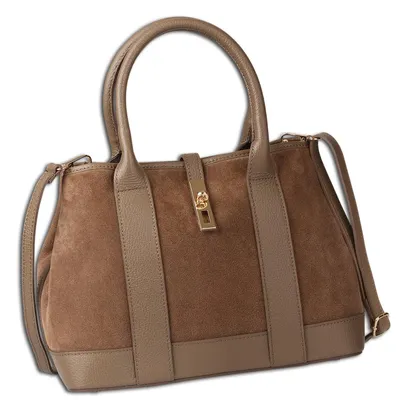 Immagine prodotto di Toscanto taupe, borsa a tracolla grande grigio scuro 36x27x16 cm OTT186SI6