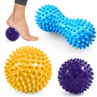 Image de Ensemble de balles de massage, comprenant 3 pièces : balles de massage et balles de lacrosse, pour l'automassage