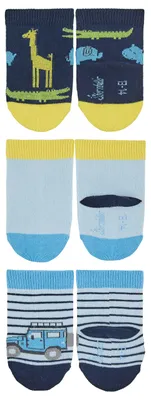 Immagine prodotto di Sterntaler calzini da bambino 3 pezzi giungla con risvolto navy 15-16
