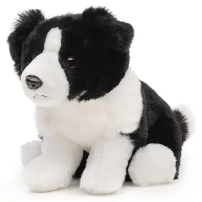 Produktbild von Uni-Toys - Border Collie, sitzend (ohne Leine) - 20 cm (Höhe) - Plüsch-Hund - Plüschtier, Kuscheltier – Ohne Leine (20 Cm)