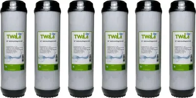 Produktbild von 6x TWaLa 10' Aktivkohlegranulat Trinkwasser Filter für Umkehrosmose, Brunnenwasser Wasserfilter