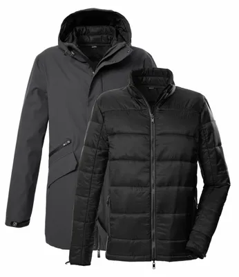 Immagine prodotto di KOW 94 Parka da uomo, colore grigio scuro (00233), taglia L