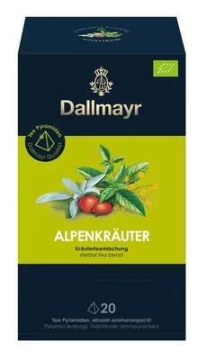 Produktbild von Dallmayr Kräutertee Alpenkräuter, 20 Pyramidenbeutel