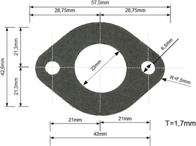 Imagen del producto de Juntas de escape de repuesto YASUNI, compatibles con todos los modelos
