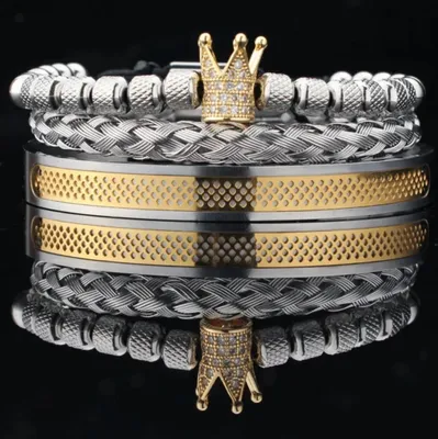 Produktbild von ES-34375 Armbänder Set in Silber und Gold KP34375