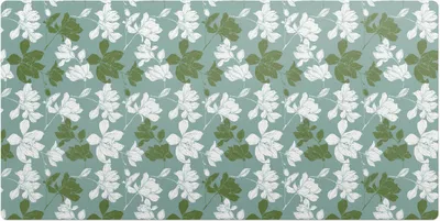 Produktbild von Blumenblattmuster– Schreibtischunterlage – Schreibtisch Tischunterlage – 90x45 cm – Unterlage Groß Schreibtischmatte
