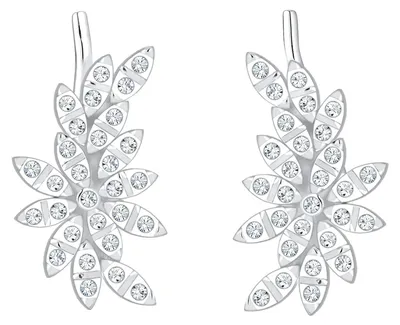 Produktbild von Elli Premium Ohrringe Damen Earcuff mit Kristalle in 925 Sterling Silber