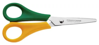 Obrázok produktu pre WESTCOTT E-20596 00 Remeselné nožnice - 13 cm, špicaté, zelené/žlté, ľavé