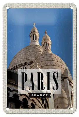 Produktbild von Blechschild Reise 12x18cm Paris France Architektur Dekoration