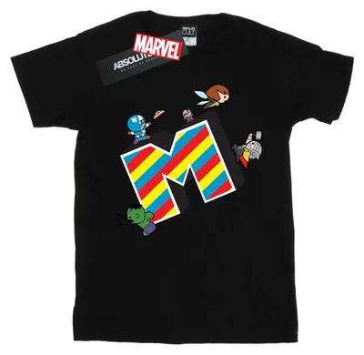 Produktbild von Marvel - "M Is For Marvel" T-Shirt für Herren BI49833 (XL) (Schwarz)