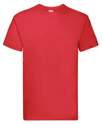 Produktbild von Fruit of the Loom - "Super Premium" T-Shirt für Herren/Damen Uni LT1780 (L) (Rot)