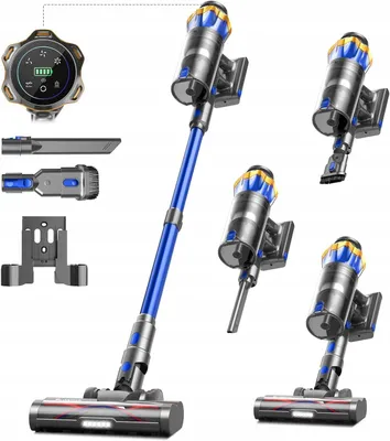 Obrázok produktu pre Bulelink Bezdrôtový vysávač 45 000 Pa, 550 W, 65 minút prevádzky, modrý