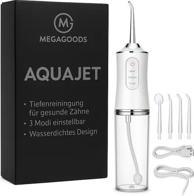 Obrázek produktu pro Akumulátorový ústní irigátor elektrický 4 trysky 3 režimy USB dobíjení CZ.