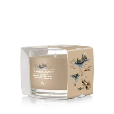 Produktbild von Yankee Candle Amber & Sandalwood, Rund, Braun, Bernstein, Sandelholz, 10 h, 1 Stück(e)