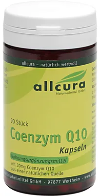 Produktbild von allcura Coenzym Q10 Kapseln, 90 St. Kapseln