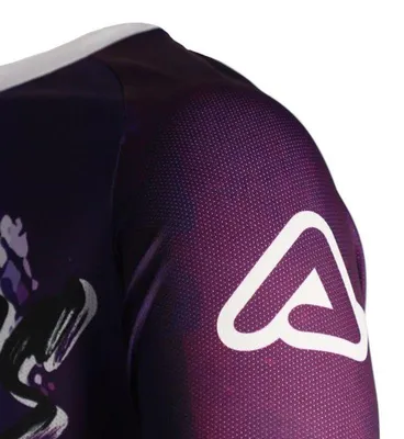 Image de Maillot de motocross Acerbis J-Windy, respirant, couleur blanc/violet, taille S