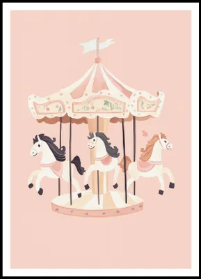 Image de Poster 70 x 100 cm Motifs pour enfants, filles pour la chambre - Carrousel 2
