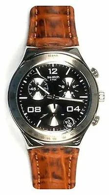 Produktbild von Swatch Herren Armbanduhr Ycs564C Quarz Edelstahl Schwarz Silberfarben